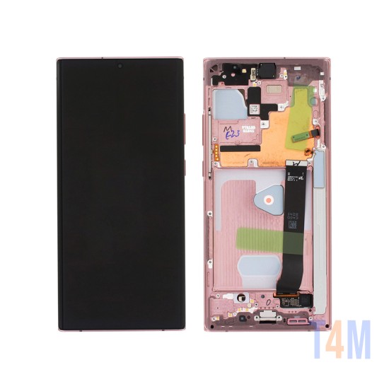 Touch+Display con Frame Samsung Galaxy Note 20 Ultra 4g/5g 2020/N985/N986F 6,9" Service Pack (GH82-23596D/23597D/23599D) Bronce